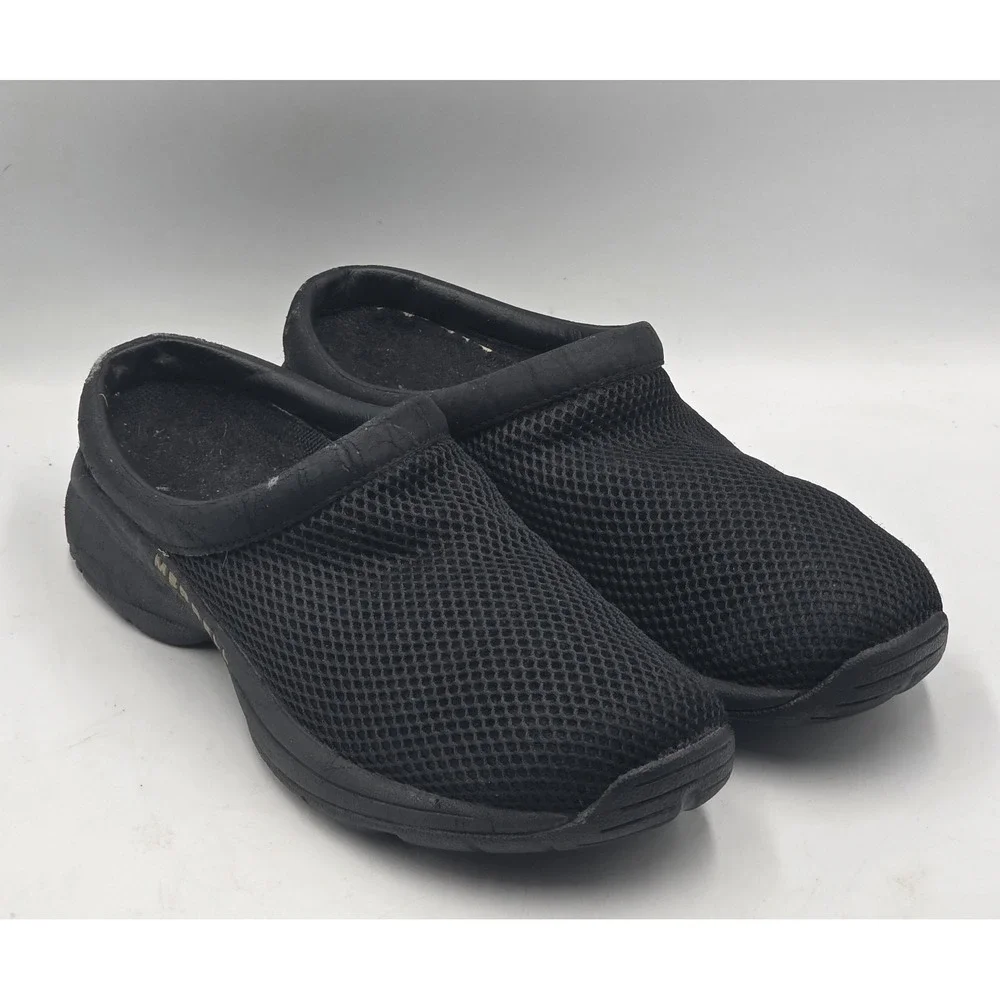 Merrell Primo Breeze II Women's 9 Black Hiking Shoes J63302 Slip-On Clogs Mules